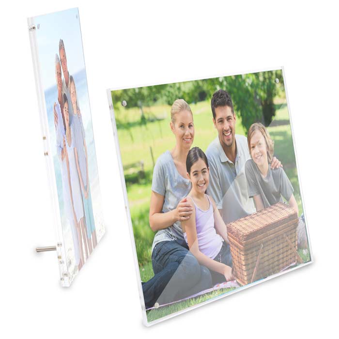 Beautiful Acrylic photo panel for displaying your best memories, order from your phone